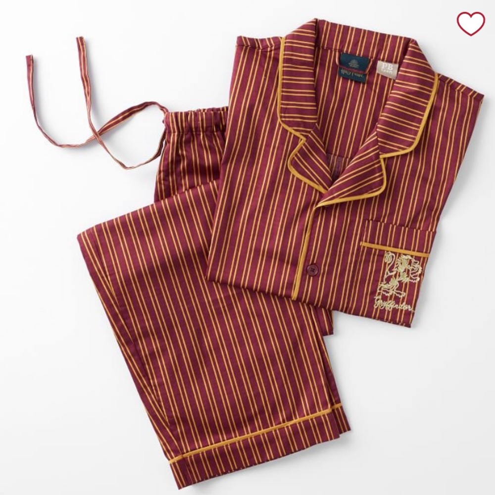 PB TEEN Harry Potter Gryffindor Pajama Set, Size Medium